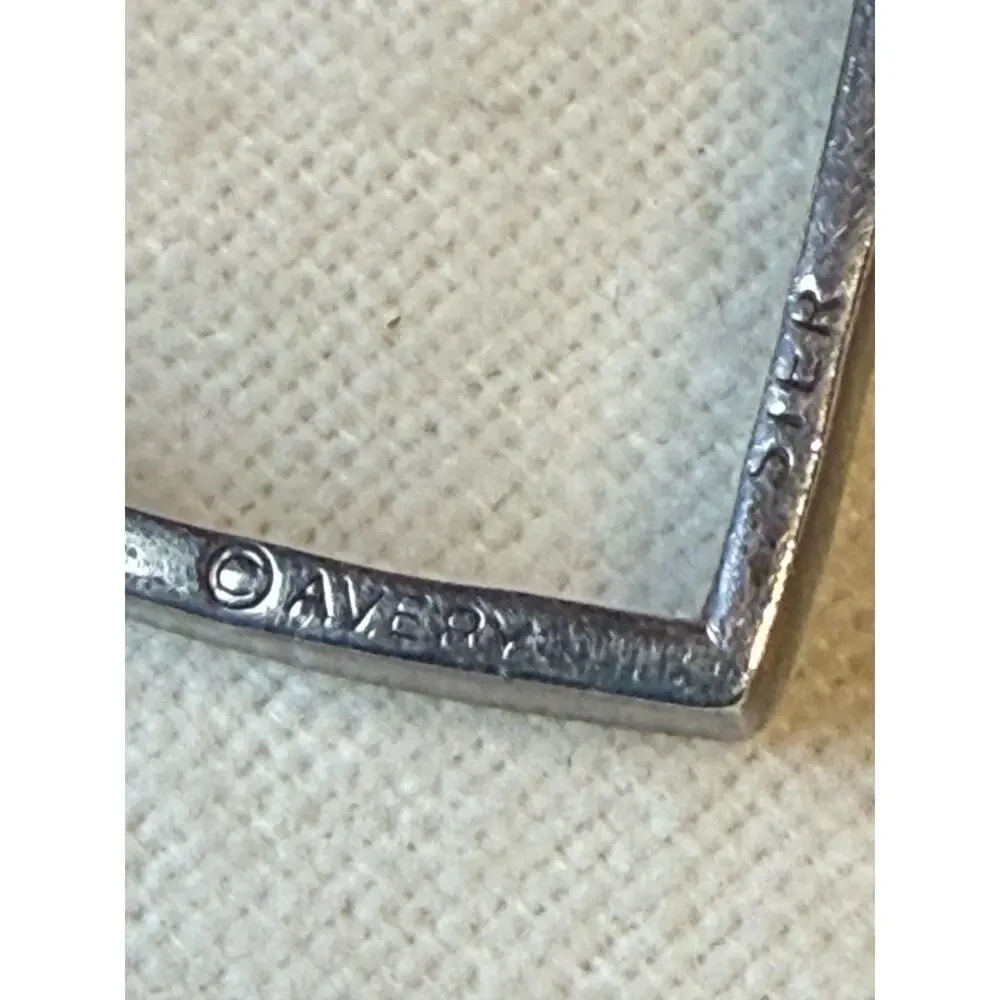 Retired James Avery Deep Heart Charm Pendant 1